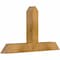 Ekena Millwork Portland Rough Sawn Timber Gable Bracket, Western Red Cedar, 36"W x 21"H x 4"D x 4"F, 14/12 Pitch GBW036X21X0404POR00RWR - alternate 5